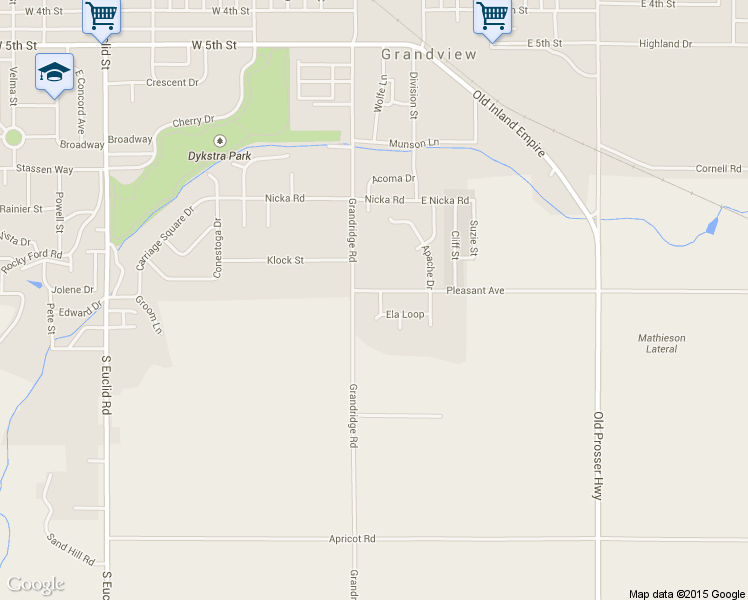 map of restaurants, bars, coffee shops, grocery stores, and more near 1200 Ela Loop in Grandview