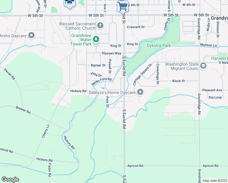 map of restaurants, bars, coffee shops, grocery stores, and more near 900-998 Groom Lane in Grandview