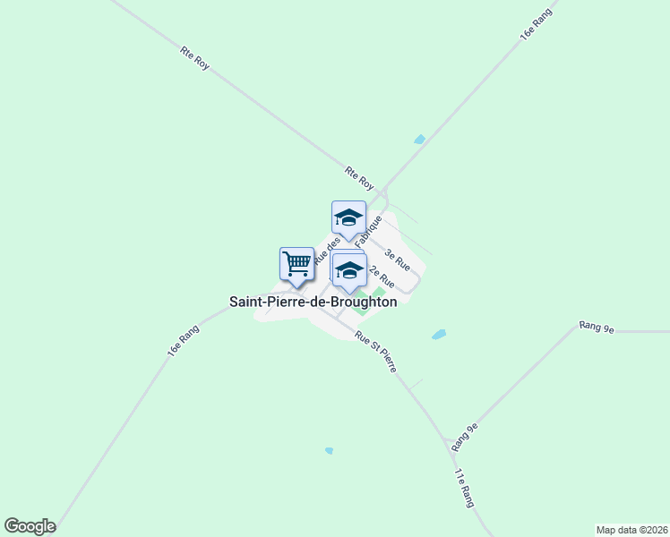 map of restaurants, bars, coffee shops, grocery stores, and more near 16 Rue de la Fabrique in Saint-Pierre-de-Broughton