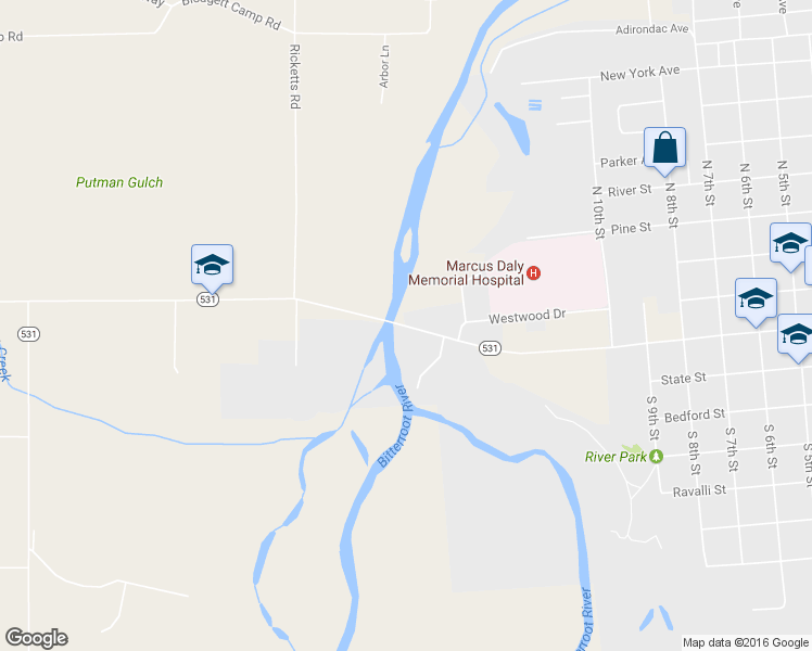 map of restaurants, bars, coffee shops, grocery stores, and more near 2 Main Street in Hamilton