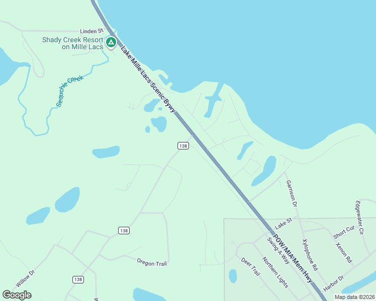 map of restaurants, bars, coffee shops, grocery stores, and more near 6315 County Road 138 in Garrison