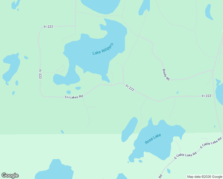 map of restaurants, bars, coffee shops, grocery stores, and more near 12673 Tri-Lakes Road in Drummond