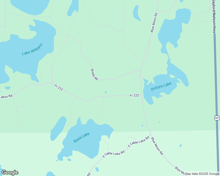 map of restaurants, bars, coffee shops, grocery stores, and more near 13265 Brady Road in Drummond