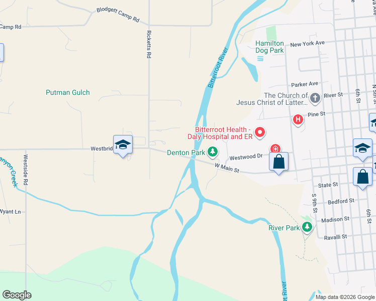 map of restaurants, bars, coffee shops, grocery stores, and more near 68 Westbridge Road in Hamilton