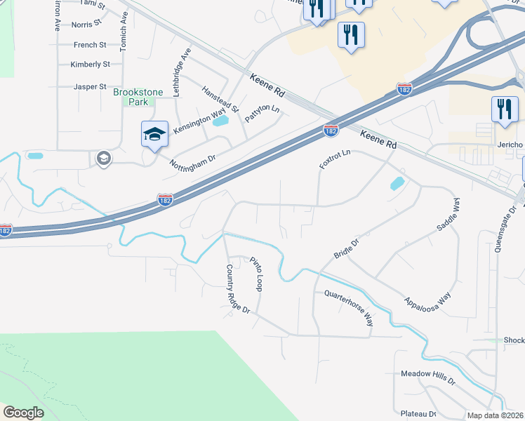 map of restaurants, bars, coffee shops, grocery stores, and more near 1217 Country Ridge Dr in Richland