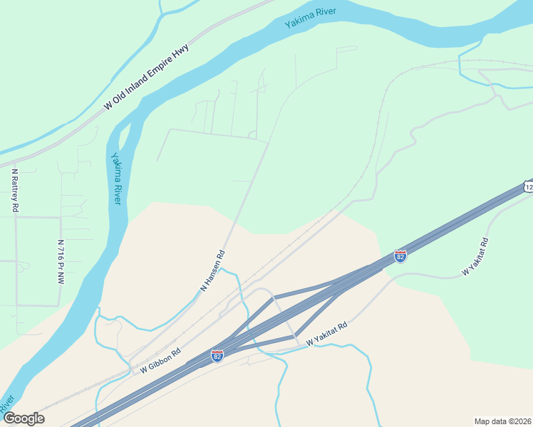 map of restaurants, bars, coffee shops, grocery stores, and more near 21903 North Hanson Road Way in Prosser