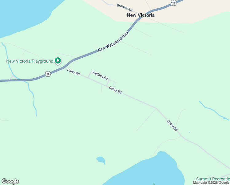 map of restaurants, bars, coffee shops, grocery stores, and more near 128 Daley Road in New Victoria