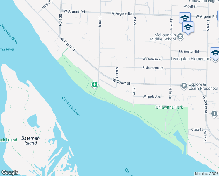 map of restaurants, bars, coffee shops, grocery stores, and more near 9412 Sturgis Road in Pasco