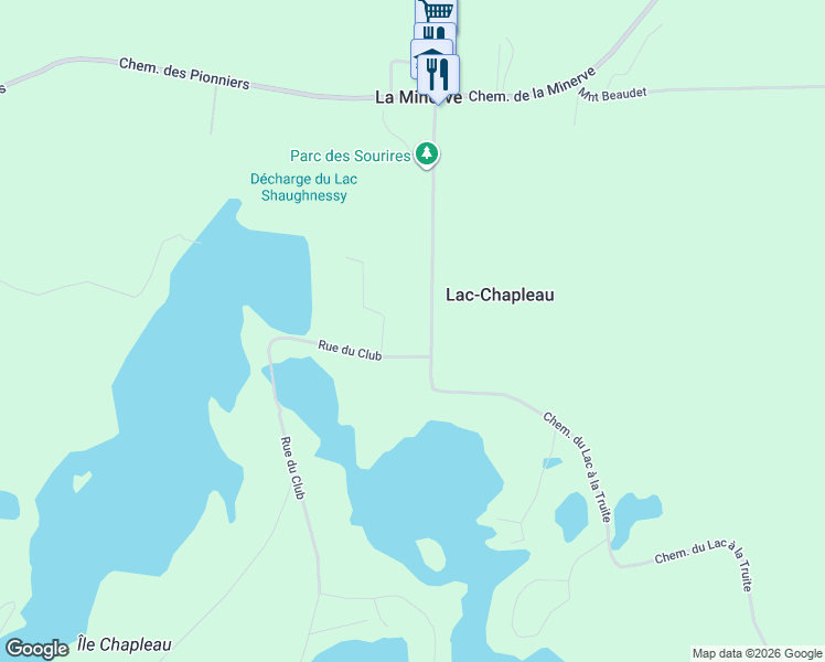 map of restaurants, bars, coffee shops, grocery stores, and more near 55 Chemin des Fondateurs in La Minerve
