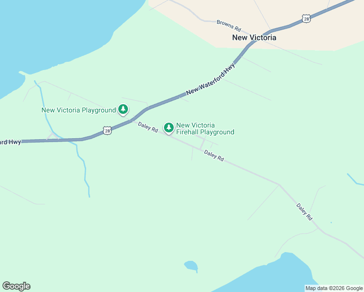 map of restaurants, bars, coffee shops, grocery stores, and more near 100 Daley Road in New Victoria