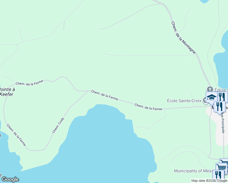 map of restaurants, bars, coffee shops, grocery stores, and more near 32 Chemin de la Ferme in Messines