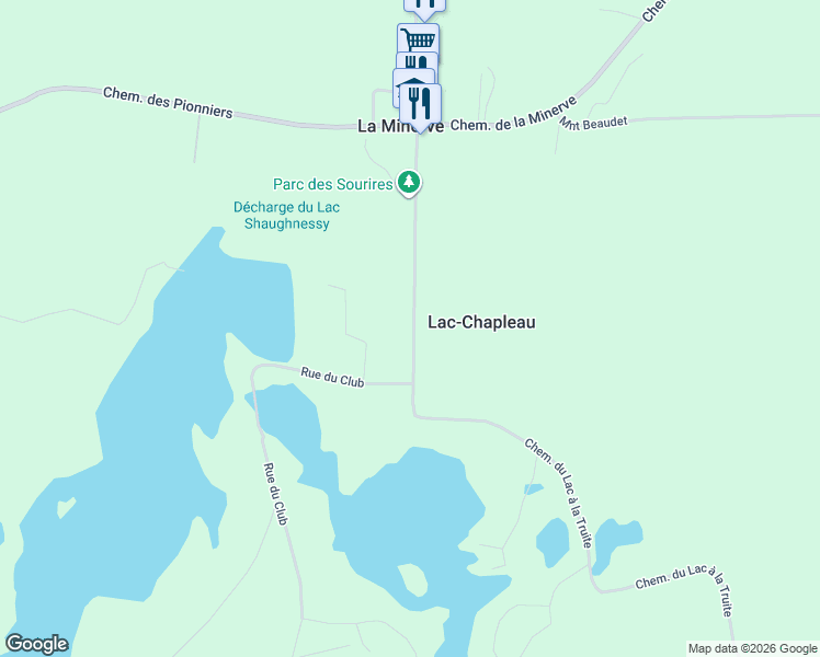 map of restaurants, bars, coffee shops, grocery stores, and more near 59 Chemin des Fondateurs in La Minerve