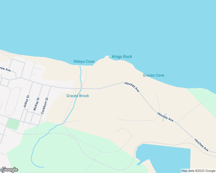 map of restaurants, bars, coffee shops, grocery stores, and more near Hinchey Avenue in New Waterford