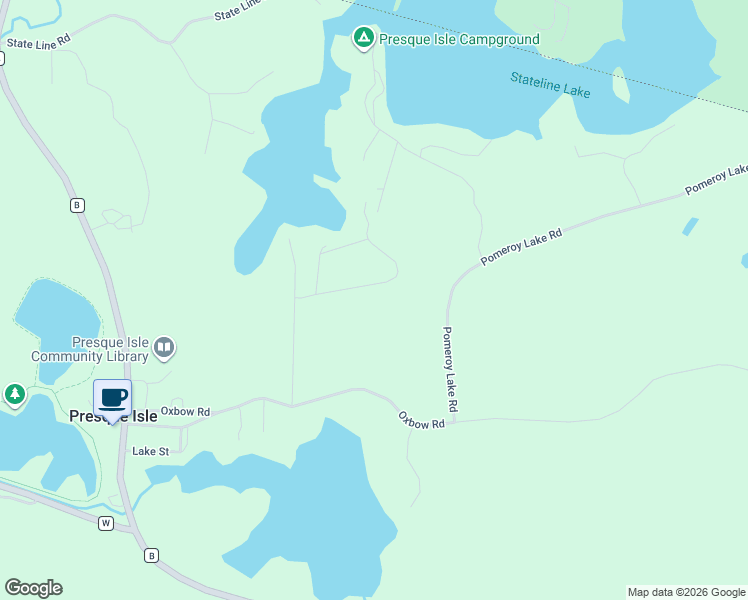 map of restaurants, bars, coffee shops, grocery stores, and more near 11437 East Benson Road in Vilas County