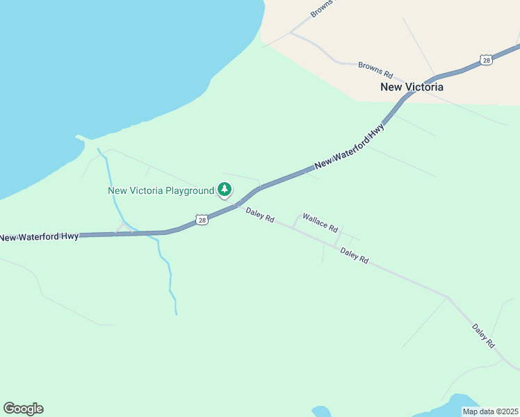 map of restaurants, bars, coffee shops, grocery stores, and more near 73 Daley Road in New Victoria