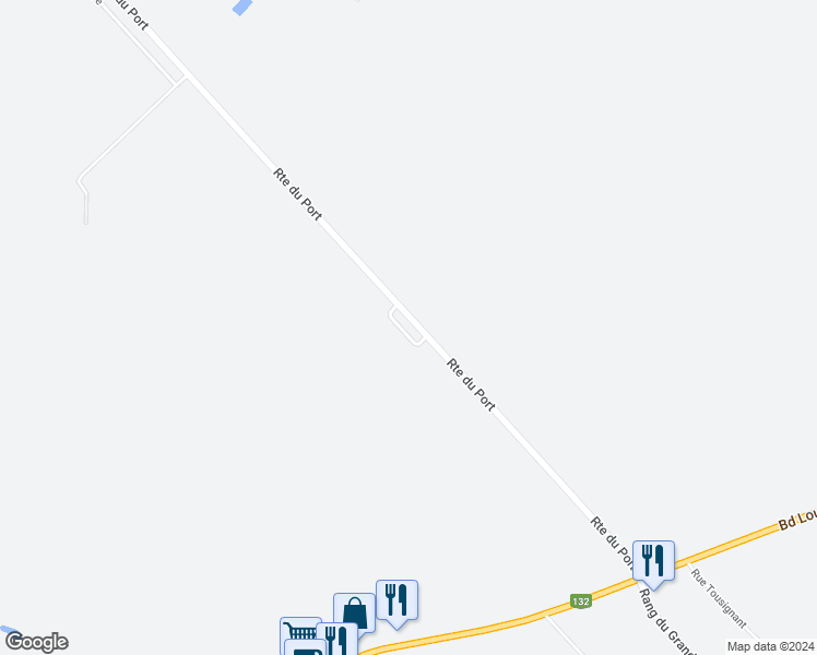 map of restaurants, bars, coffee shops, grocery stores, and more near 705 Rue des Conifères in Nicolet