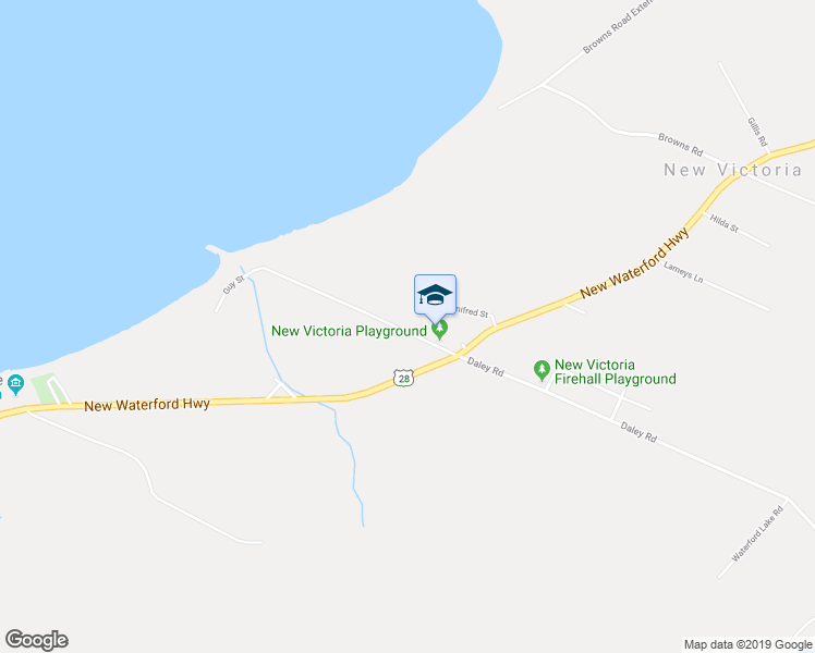 map of restaurants, bars, coffee shops, grocery stores, and more near 47 Daley Road in New Victoria