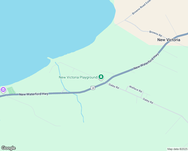 map of restaurants, bars, coffee shops, grocery stores, and more near 47 Daley Road in New Victoria