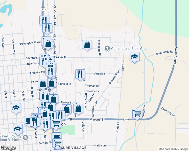 map of restaurants, bars, coffee shops, grocery stores, and more near 173 Alice Avenue in Hamilton