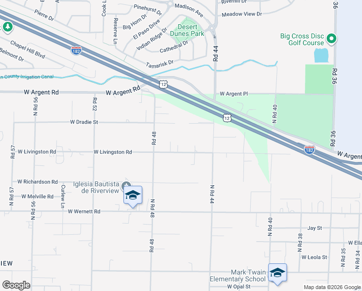 map of restaurants, bars, coffee shops, grocery stores, and more near 4607 W Livingston Rd in Pasco