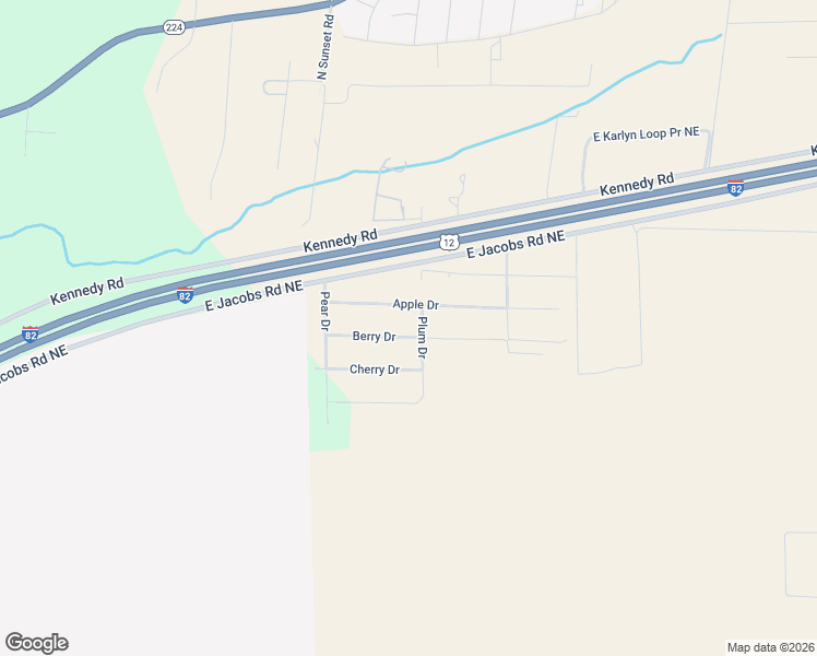 map of restaurants, bars, coffee shops, grocery stores, and more near 28502 North Plum Drive Way in Kennewick
