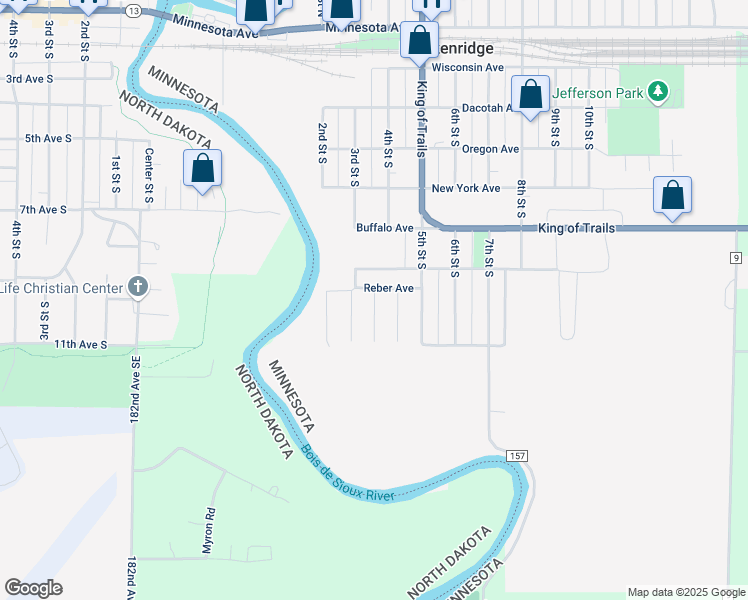 map of restaurants, bars, coffee shops, grocery stores, and more near 715 4th Street South in Breckenridge