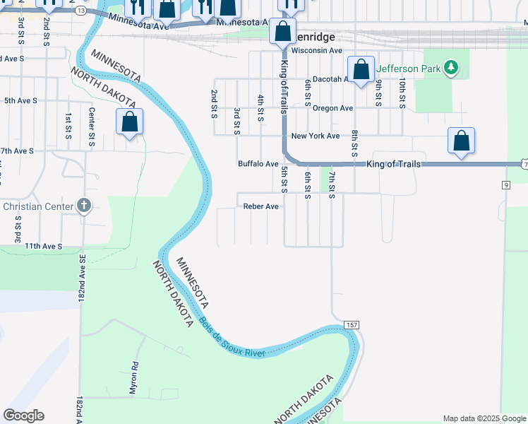 map of restaurants, bars, coffee shops, grocery stores, and more near 715 4th Street South in Breckenridge