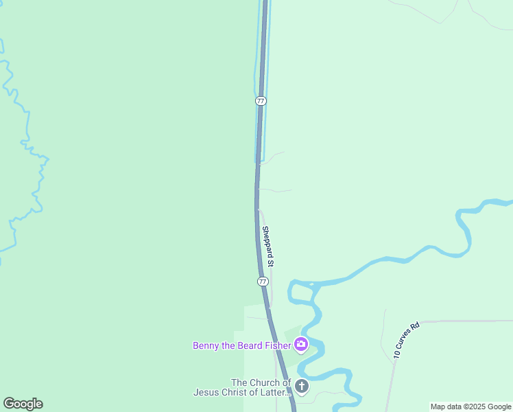 map of restaurants, bars, coffee shops, grocery stores, and more near State Highway 77 in Schoolcraft