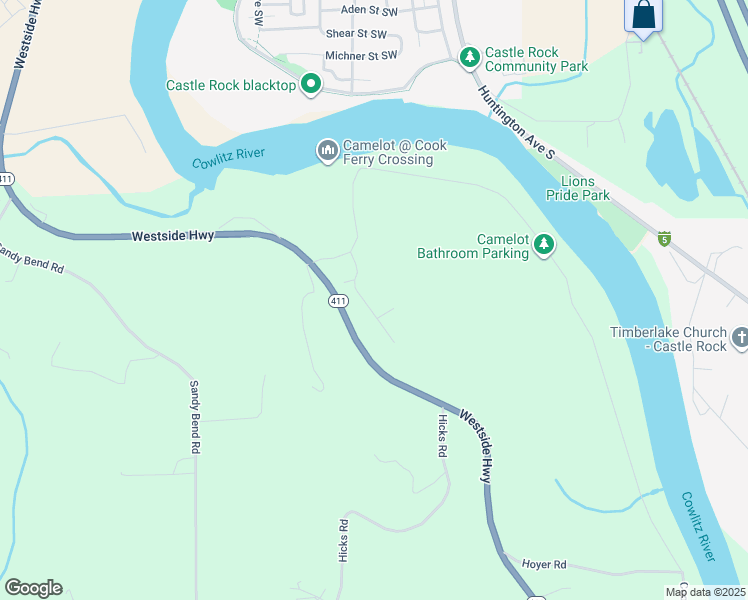 map of restaurants, bars, coffee shops, grocery stores, and more near 145 Camelot Drive in Castle Rock