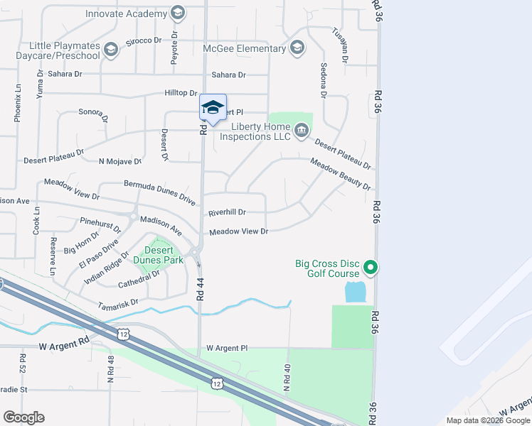 map of restaurants, bars, coffee shops, grocery stores, and more near 3799 Meadowsweet Street in Pasco