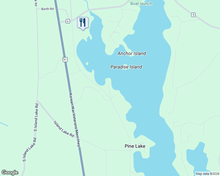 map of restaurants, bars, coffee shops, grocery stores, and more near 7820 Landing Road in Hurley