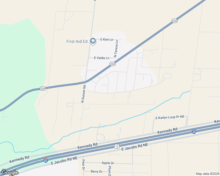 map of restaurants, bars, coffee shops, grocery stores, and more near 34603 North Sage Drive in Benton City