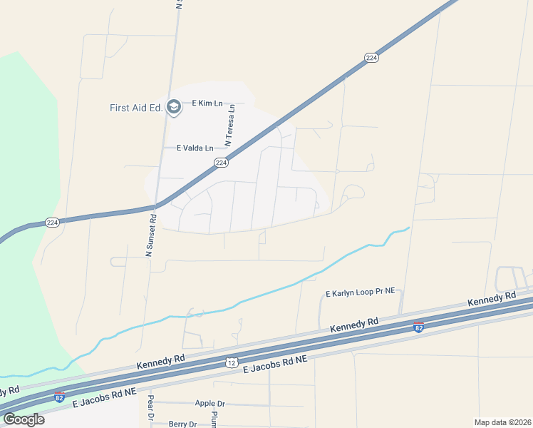 map of restaurants, bars, coffee shops, grocery stores, and more near 34504 Flagstone Dr in Benton City