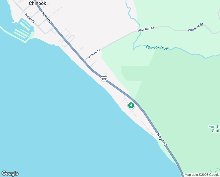 map of restaurants, bars, coffee shops, grocery stores, and more near 635 U.S. 101 in Chinook