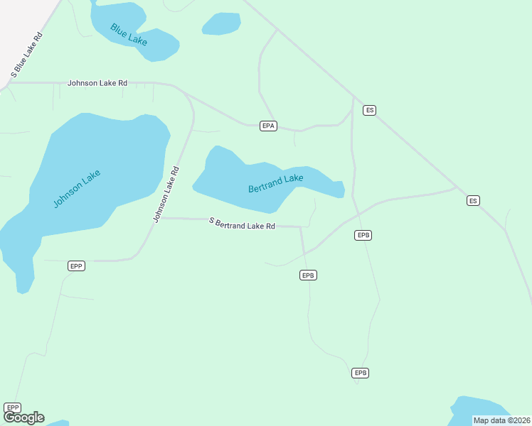 map of restaurants, bars, coffee shops, grocery stores, and more near 346 South Bertrand Lake Road in Gwinn