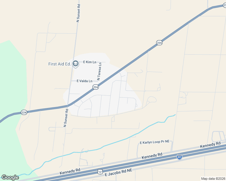map of restaurants, bars, coffee shops, grocery stores, and more near 35601 North Redstone Drive in Benton City