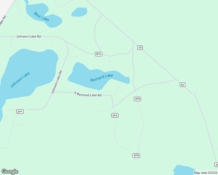 map of restaurants, bars, coffee shops, grocery stores, and more near 346-386 South Bertrand Lake Road in Gwinn