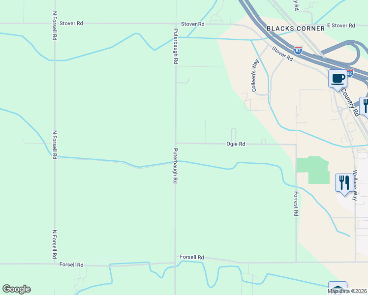 map of restaurants, bars, coffee shops, grocery stores, and more near 381 Ogle Road in Grandview
