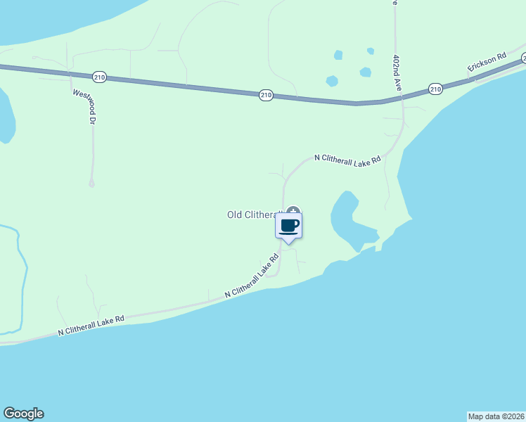 map of restaurants, bars, coffee shops, grocery stores, and more near 39937 North Clitherall Lake Road in Clitherall