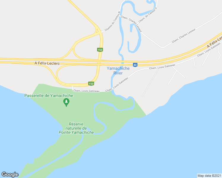 map of restaurants, bars, coffee shops, grocery stores, and more near 1130 Chemin Louis Gatineau in Yamachiche