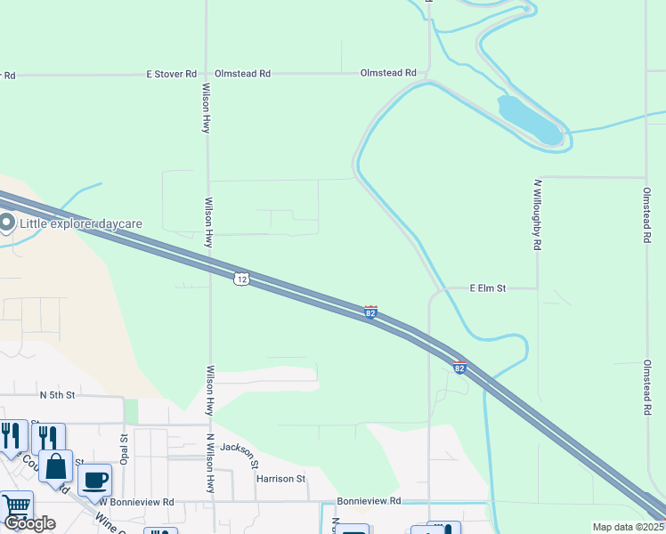 map of restaurants, bars, coffee shops, grocery stores, and more near in Grandview