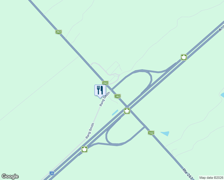 map of restaurants, bars, coffee shops, grocery stores, and more near 950 Route 263 in Saint-Louis-de-Blandford