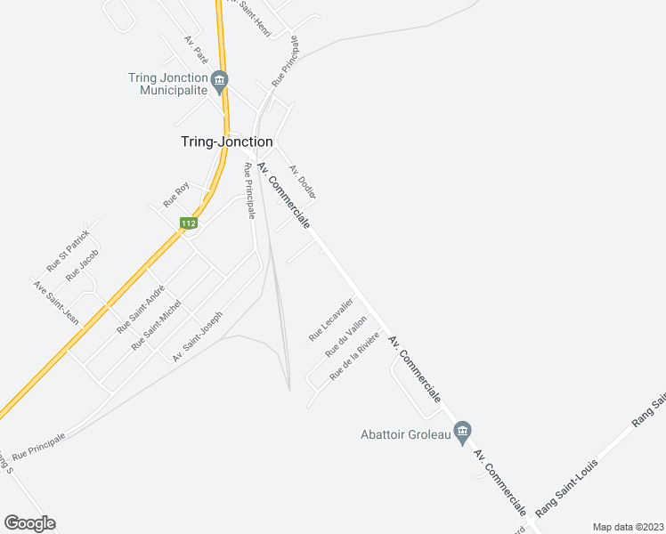 map of restaurants, bars, coffee shops, grocery stores, and more near 141 Avenue Commerciale in Tring-Jonction