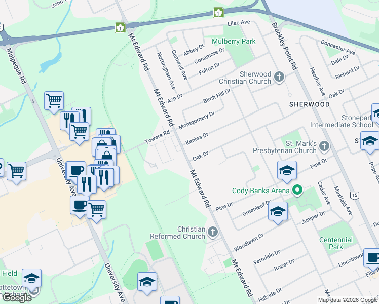 map of restaurants, bars, coffee shops, grocery stores, and more near in Charlottetown
