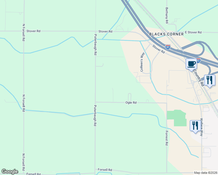 map of restaurants, bars, coffee shops, grocery stores, and more near 381 Ogle Road in Grandview