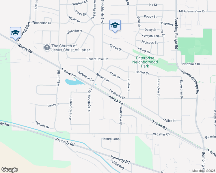 map of restaurants, bars, coffee shops, grocery stores, and more near 5278 Pinehurst Street in West Richland