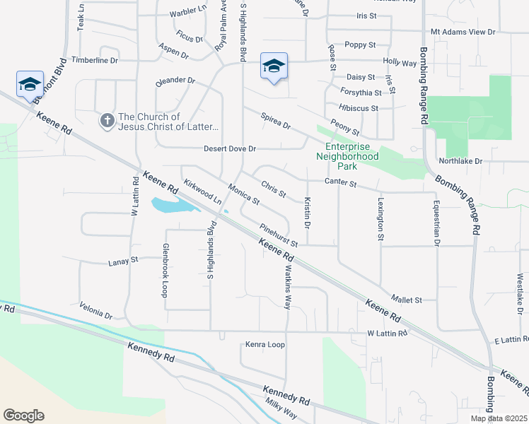map of restaurants, bars, coffee shops, grocery stores, and more near 5278 Pinehurst Street in West Richland