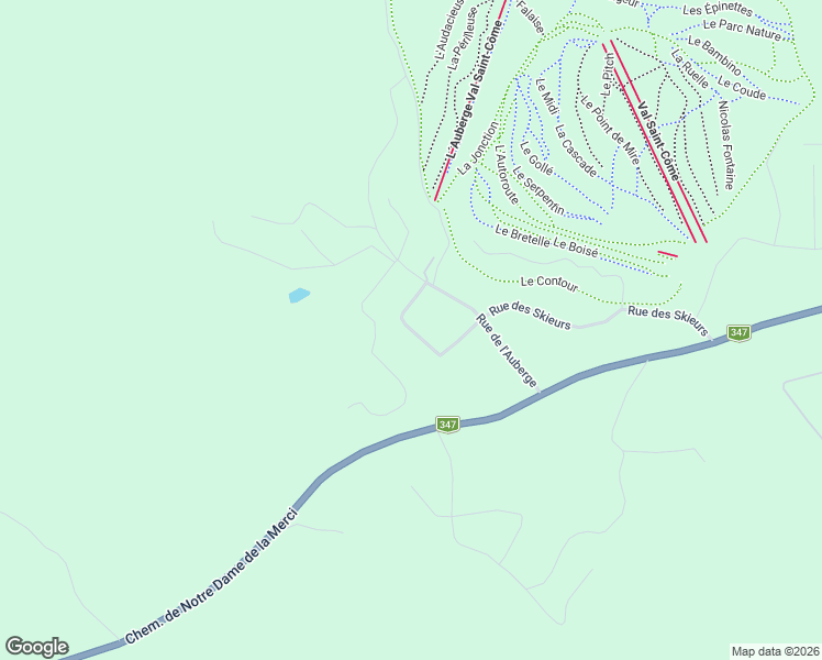 map of restaurants, bars, coffee shops, grocery stores, and more near Rue du Coteau in Lanaudière