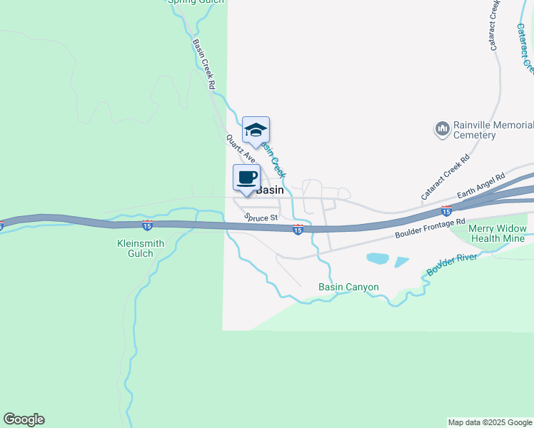 map of restaurants, bars, coffee shops, grocery stores, and more near 12 Spruce Street in Basin