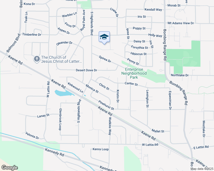 map of restaurants, bars, coffee shops, grocery stores, and more near 5168 Chris Street in West Richland